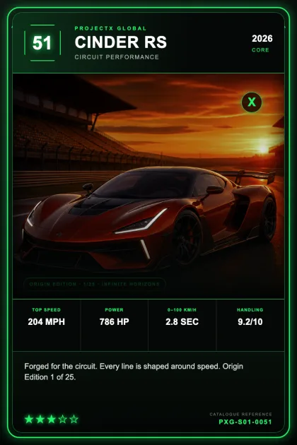 Automotive collectible card preview