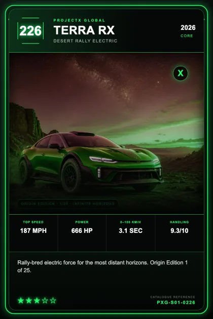 Automotive collectible card preview